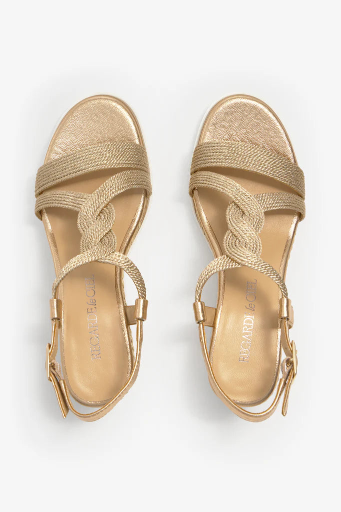 REGARDE LE CIEL | DAMEN-SANDALEN | MADISON KUPFER | GOLD