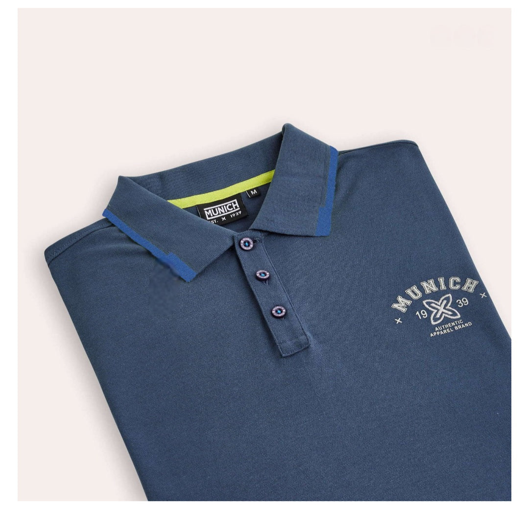 MUNICH | POLOS | MEN | SLAM NAVY | BLUE