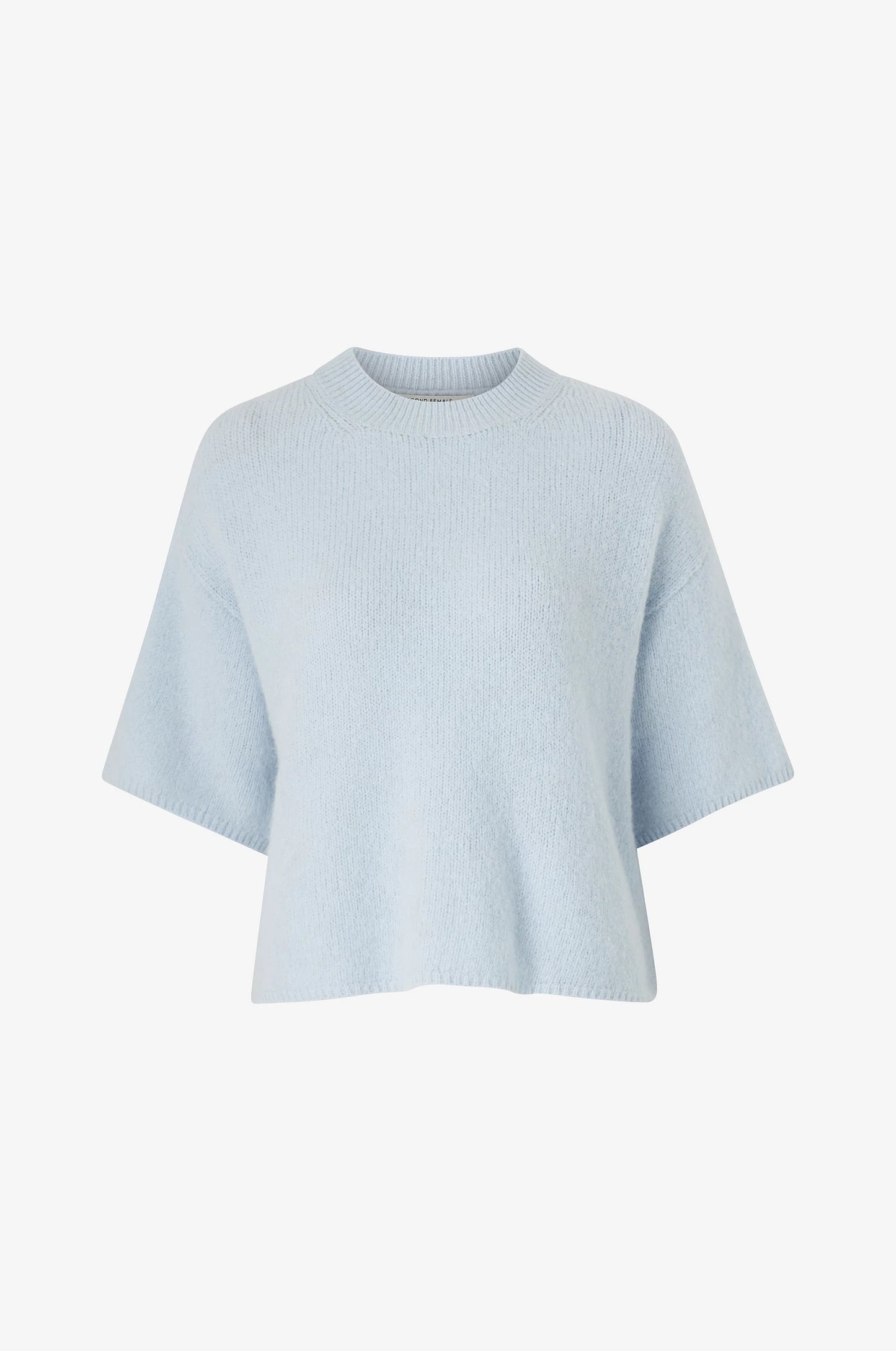 SECOND FEMALE | JERSEYS | MUJER | WANDA KNIT O-NECK NIGHT SKY | AZUL