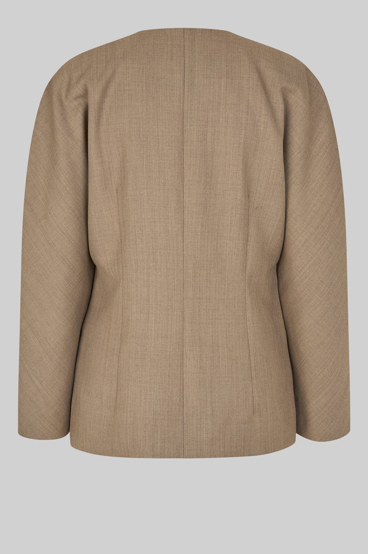 SECOND FEMALE | CHAQUETAS | MUJER | LEVELUP BLAZER MID BROWN MELANGE | MARRÓN