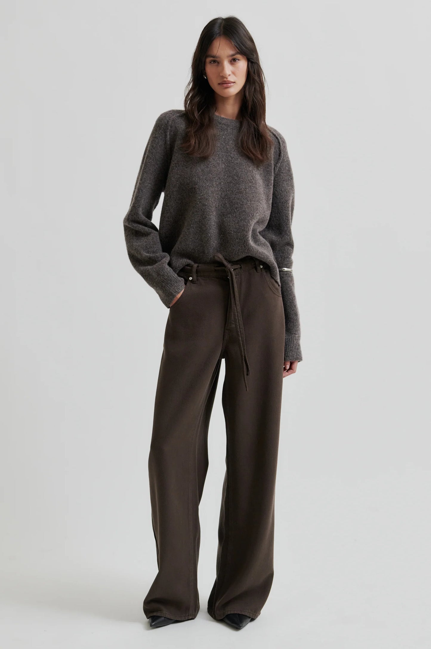 SECOND FEMALE | PANTALONES | MUJER | IRVINE DENIM JEANS DELICIOSO | MARRÓN