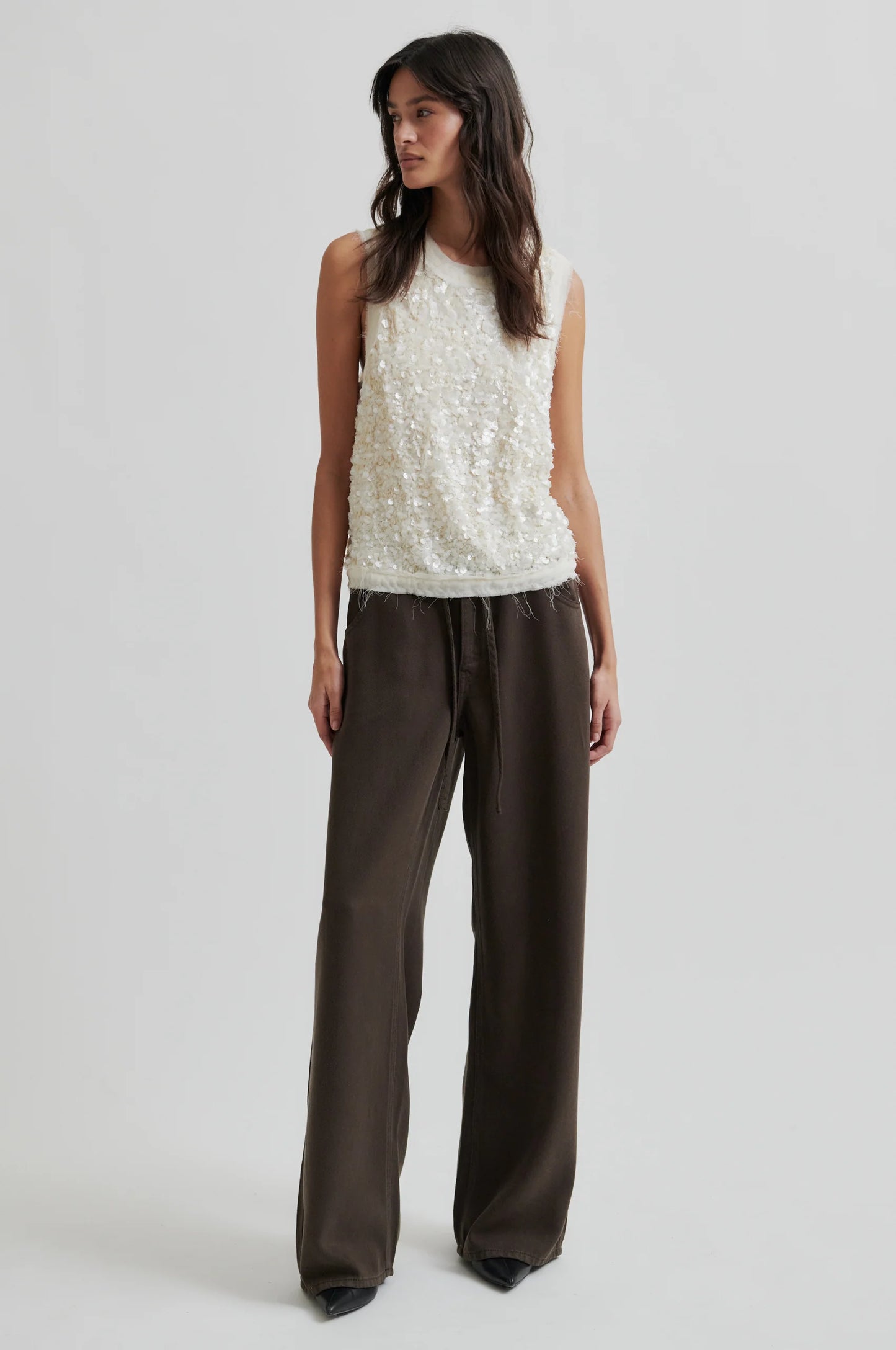 SECOND FEMALE | PANTALONES | MUJER | IRVINE DENIM JEANS DELICIOSO | MARRÓN