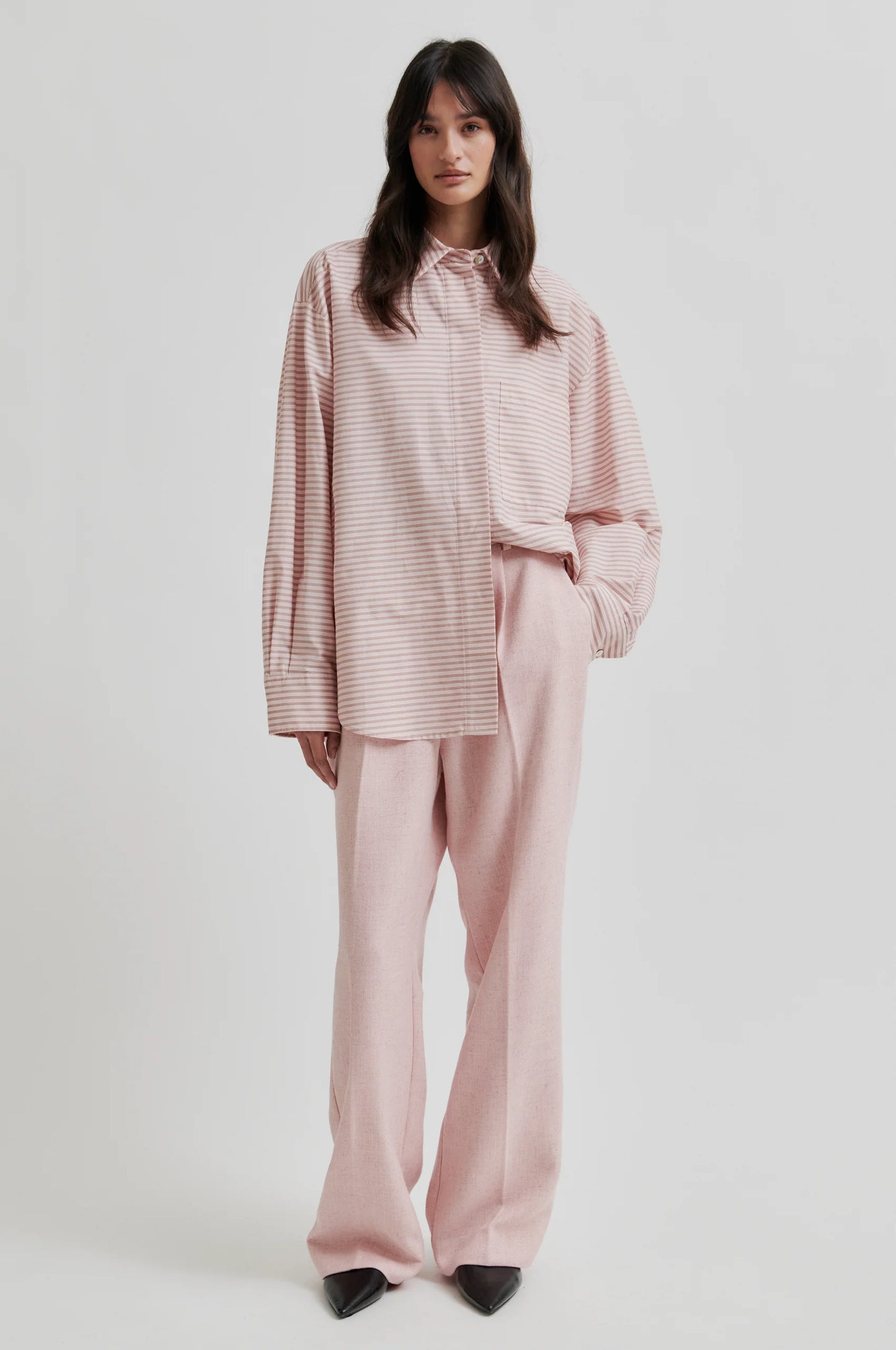 SECOND FEMALE | PANTALONES | MUJER | ROSARIA TROUSERS SEPIA ROSE | ROSA