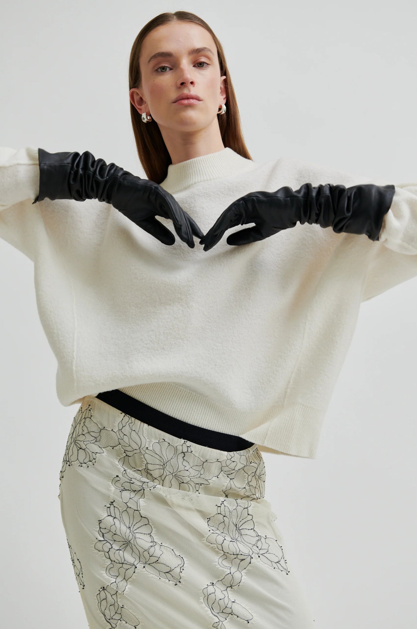 SECOND FEMALE | FALDAS | MUJER | WILA LACE SKIRT TOFU | BEIGE