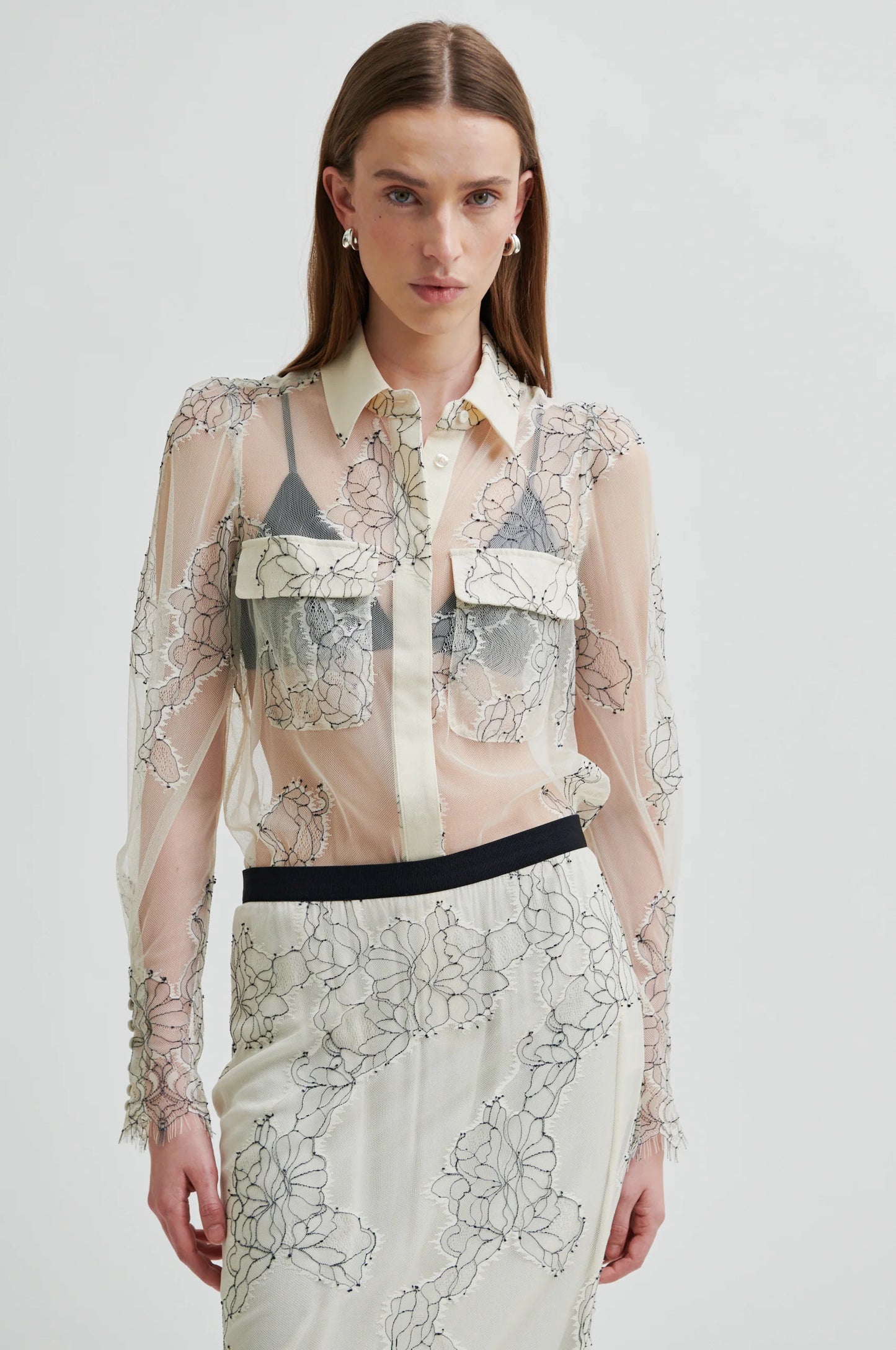 SECOND FEMALE | CAMISAS | MUJER | WILA SHIRT TOFU | BEIGE