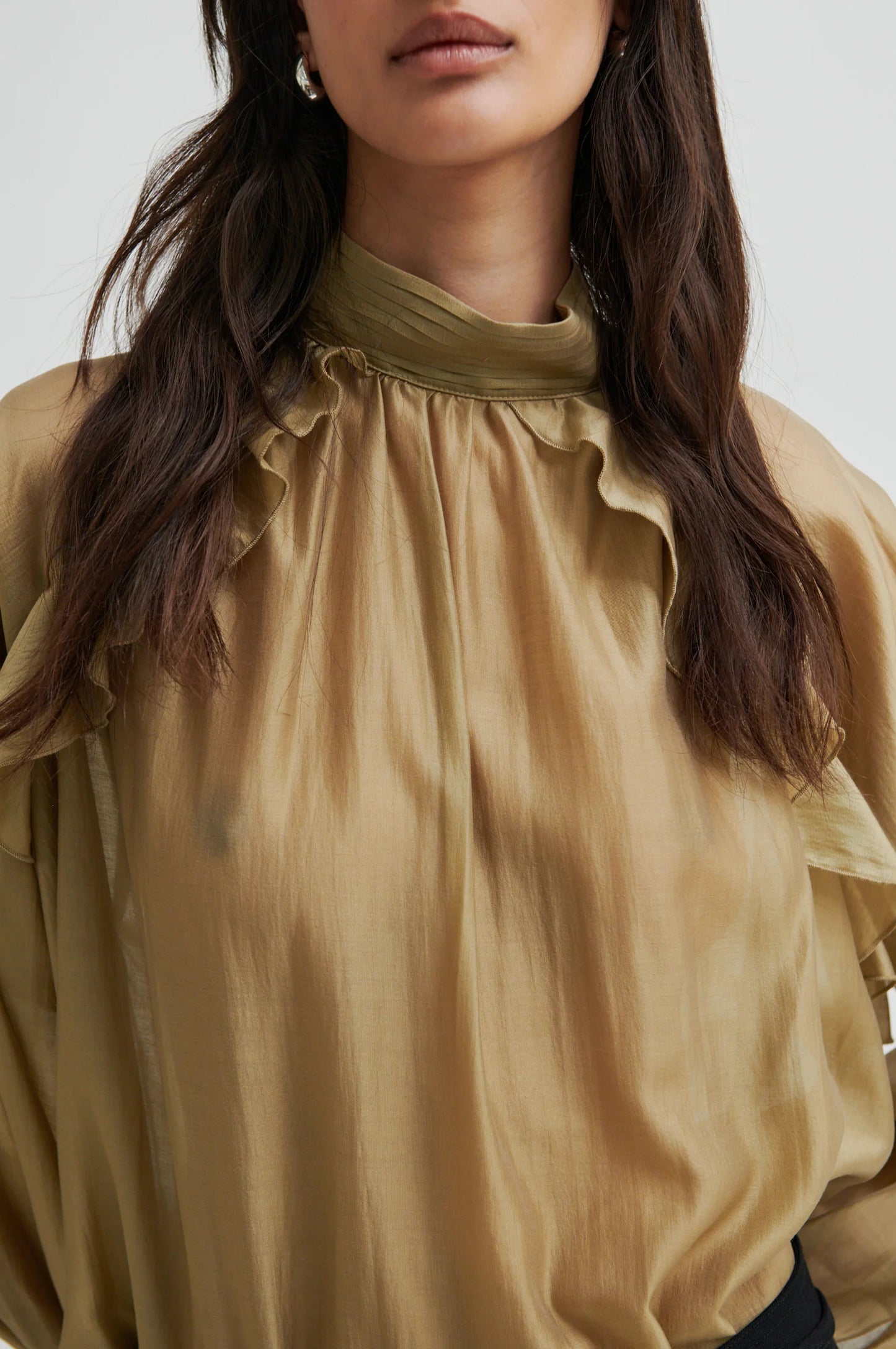 SECOND FEMALE | BLUSAS | MUJER | KANNIKA BLOUSE KELP | BEIGE