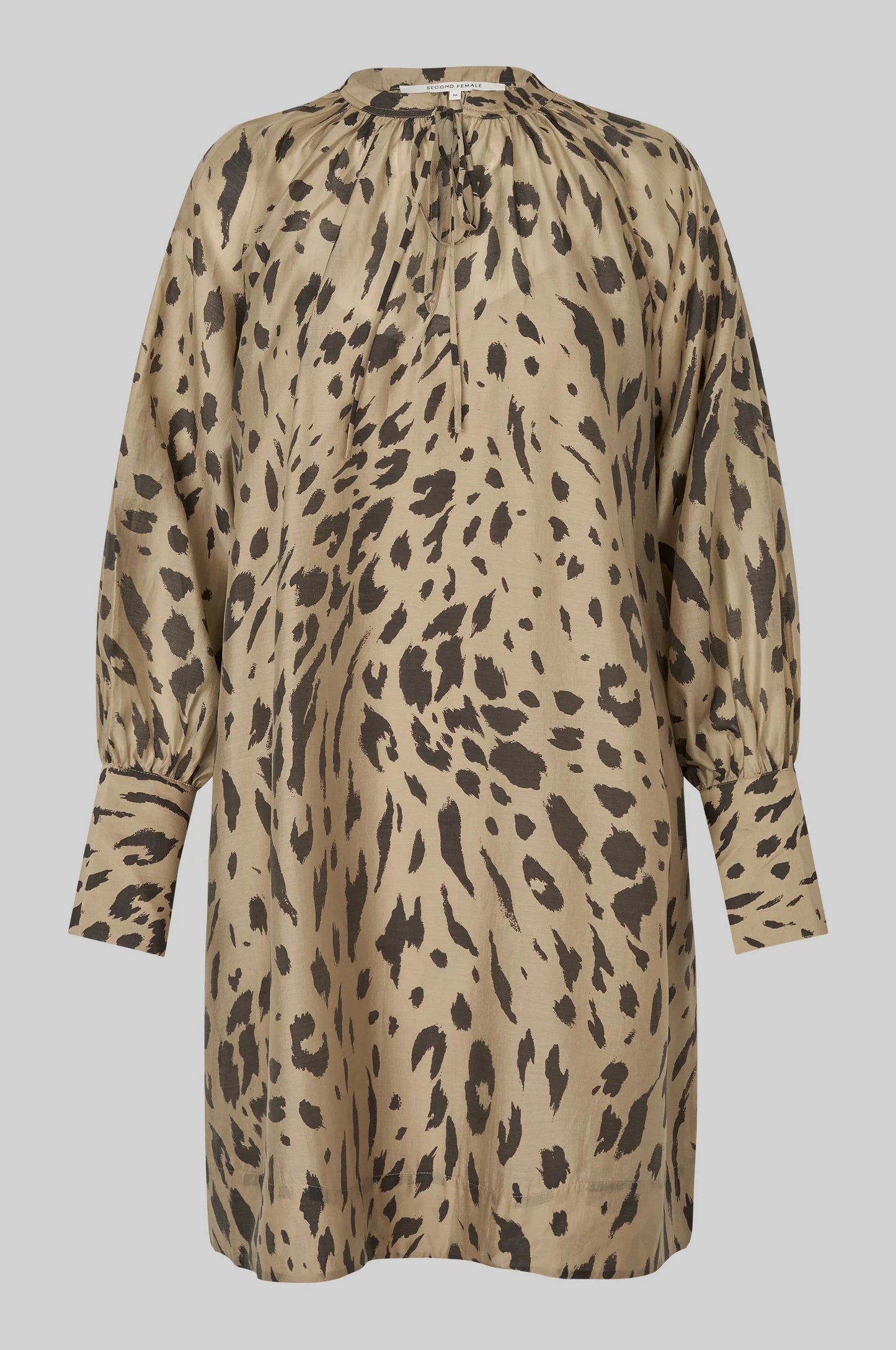 SECOND FEMALE | VESTIDOS | MUJER | ELOUISE TUNIC DRESS KELP | BEIGE