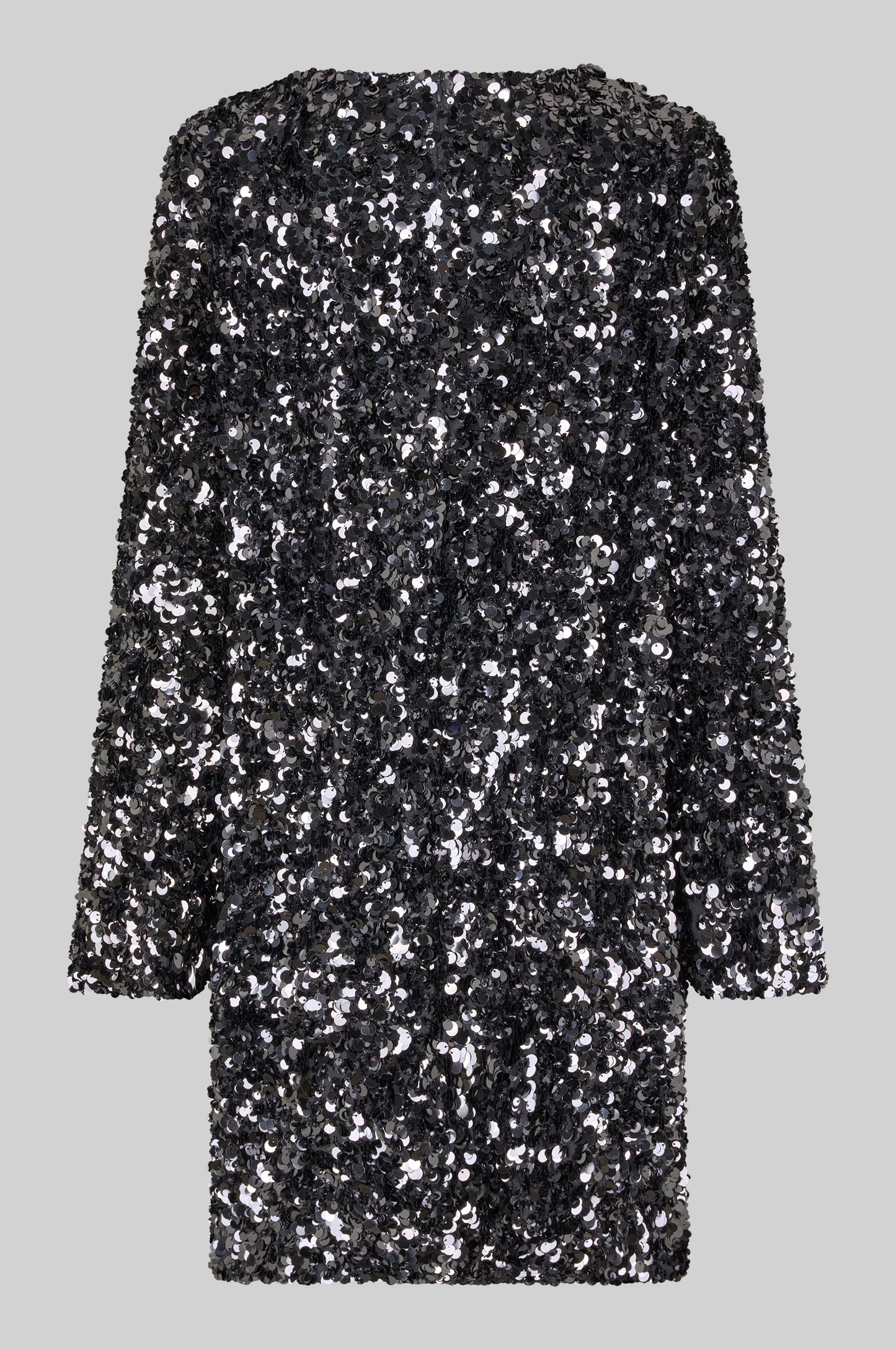 SECOND FEMALE | VESTIDOS | MUJER | SHINY MINI DRESS GUNGREY METAL | GRIS