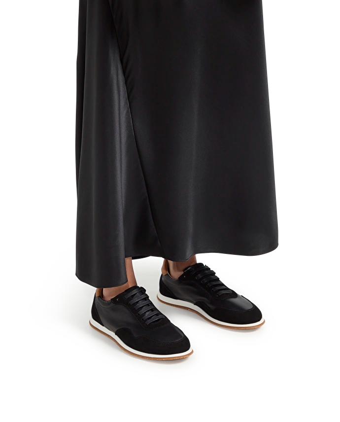 LOTTUSSE | SNEAKERS DE VESTIR MUJER | SNEAKERS MANCOR | NEGRO