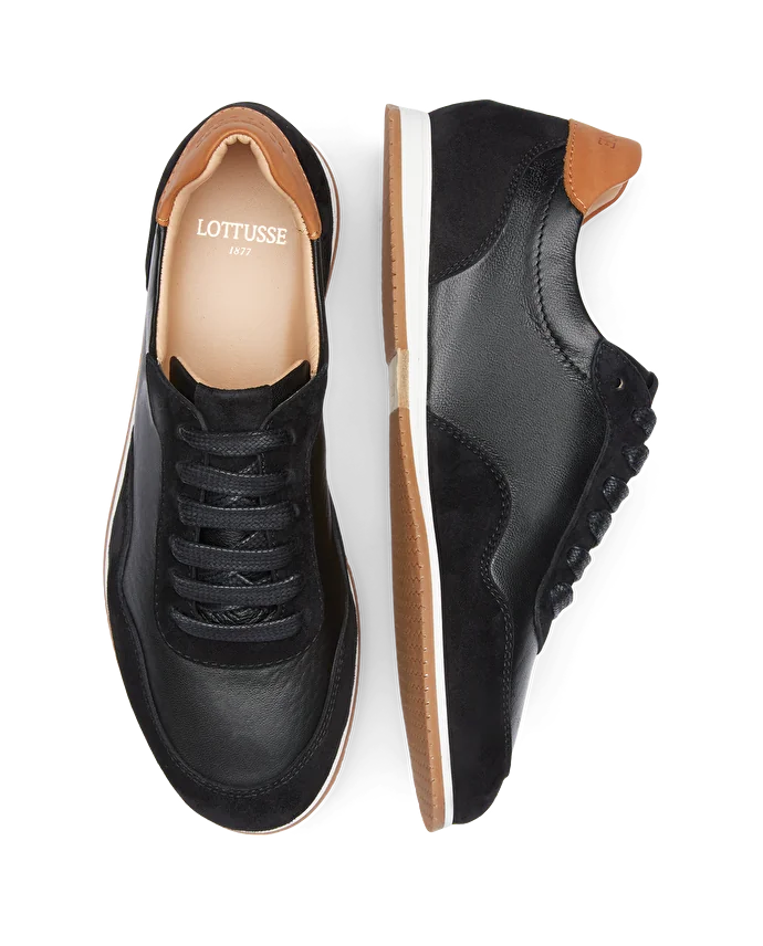 LOTTUSSE | SNEAKERS DE VESTIR MUJER | SNEAKERS MANCOR | NEGRO