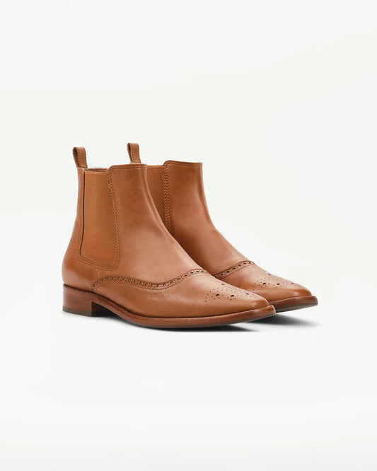 LOTTUSSE | BOTINES DE VESTIR | MUJER | BOTINES ELÁSTICOS DEIA MARRÓN | MARRÓN