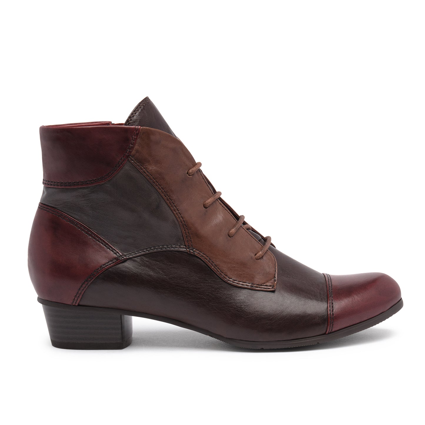 REGARDE LE CIEL | DAMEN-STIEFEL | STEFANY 123 HANDSCHUH TDM / MUDDY / SANGRIA | ROT
