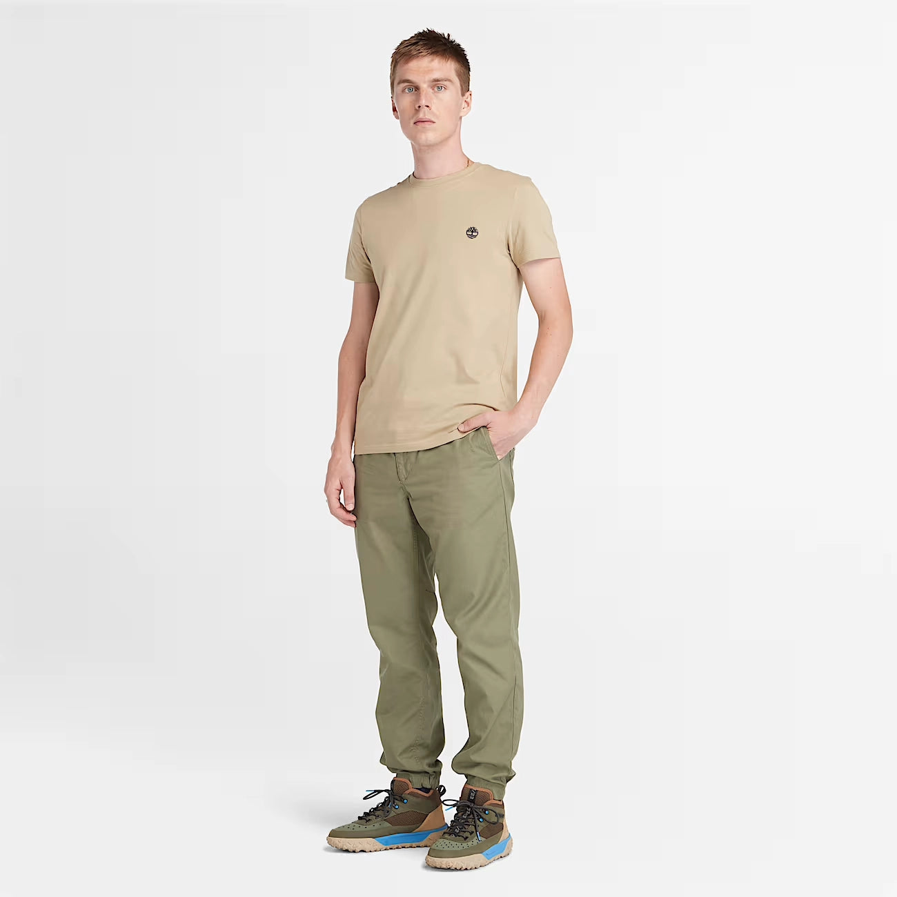 TIMBERLAND | HERREN-T-SHIRT | DUNSTAN RIVER KURZARM-CREME-T-SHIRT