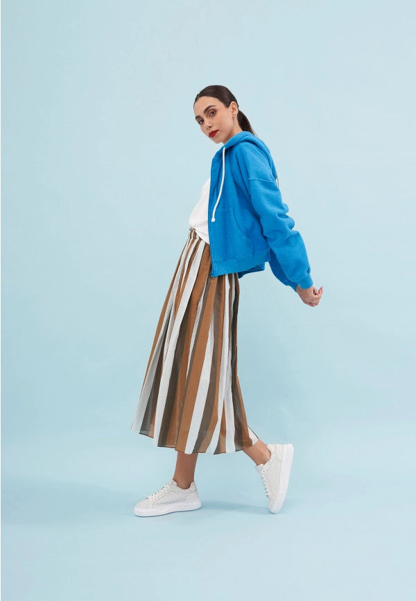 VOILE BLANCHE | SNEAKERS | FRAU | LIPARI GEWEBTES NAPPA WEISS