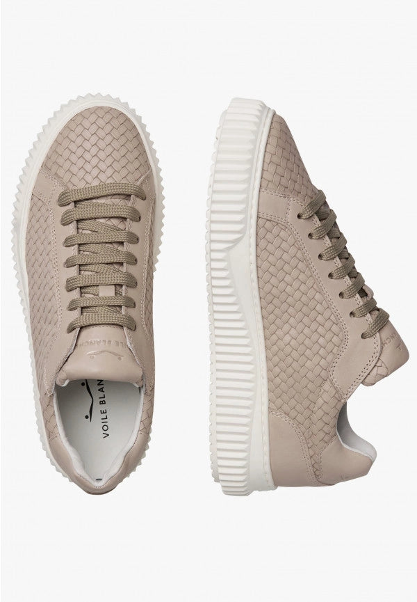 VOILE BLANCHE | SNEAKERS | FRAU | LIPARI GEWEBTES NAPPA BEIGE