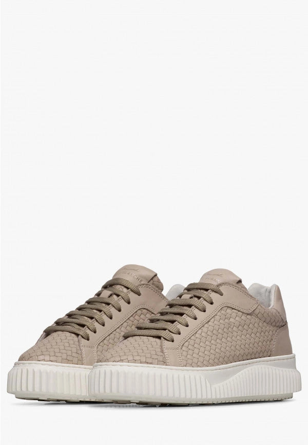 VOILE BLANCHE | SNEAKERS | FRAU | LIPARI GEWEBTES NAPPA BEIGE
