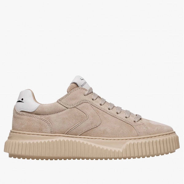 VOILE BLANCHE | SNEAKERS | MUJER | LIPARI SUEDE LIGHT BEIGE-OFF WHITE | BEIGE