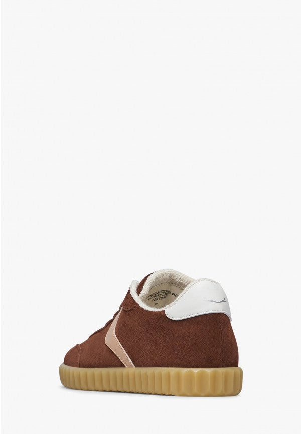 VOILE BLANCHE | SNEAKERS | MUJER | INES SUEDE TIMBER-BROWN-ROMANTIC ROSE | MARRÓN