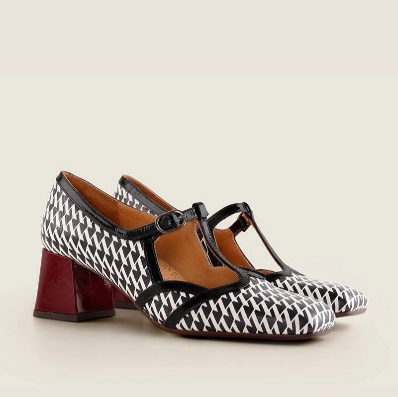 CHIE MIHARA | DAMENSCHUHE | VYDA GALLO SCHWARZ | ROT