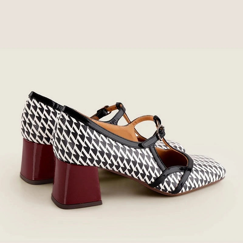 CHIE MIHARA | DAMENSCHUHE | VYDA GALLO SCHWARZ | ROT
