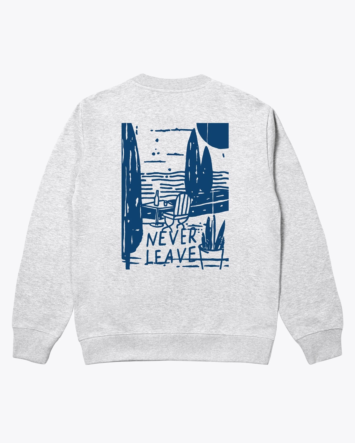WEMOTO | SWEATSHIRTS | HOMBRE | NEVER CREW COOL HEATHER | GRIS