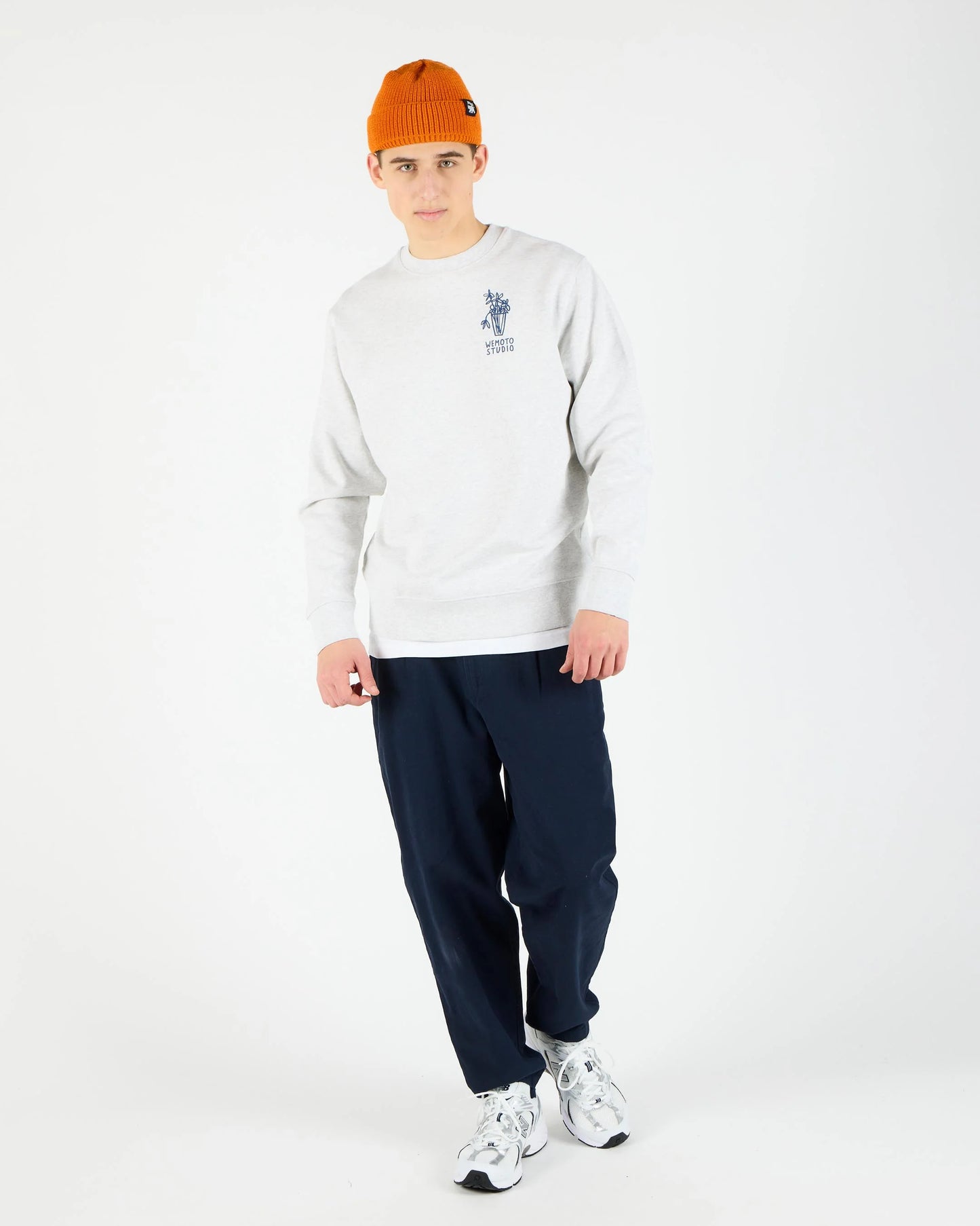 WEMOTO | SWEATSHIRTS | HOMBRE | NEVER CREW COOL HEATHER | GRIS
