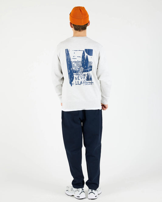 WEMOTO | SWEATSHIRTS | HOMBRE | NEVER CREW COOL HEATHER | GRIS