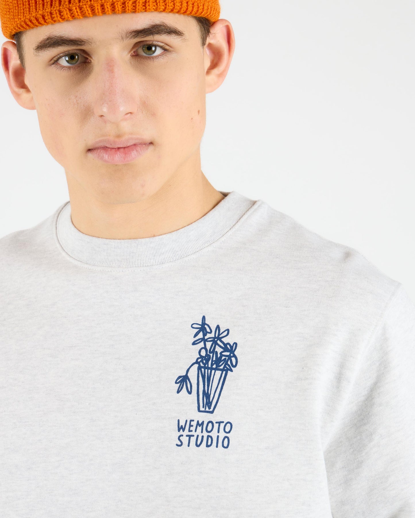 WEMOTO | SWEATSHIRTS | HOMBRE | NEVER CREW COOL HEATHER | GRIS