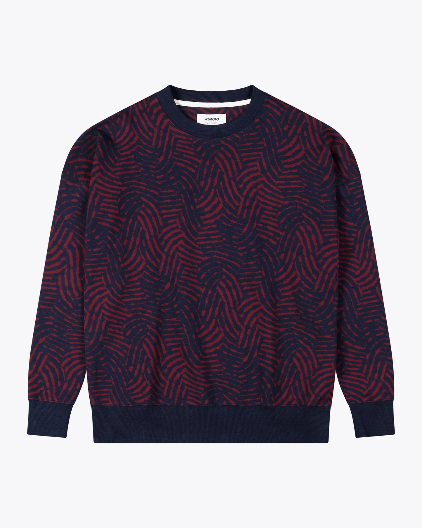 Camisetas de la marca Wemoto Unisex modelo Scott en color Navy Blue-Burgundy (Azul)