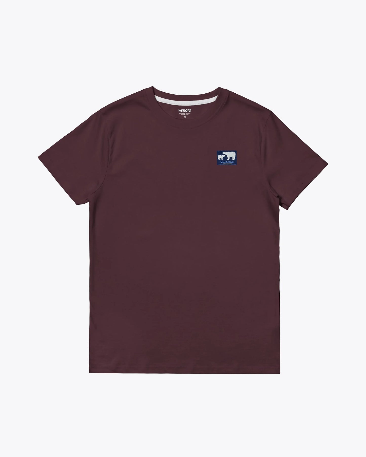 Camisetas de la marca Wemoto Unisex modelo Ice Label Tee en color Red Brown (Rojo)