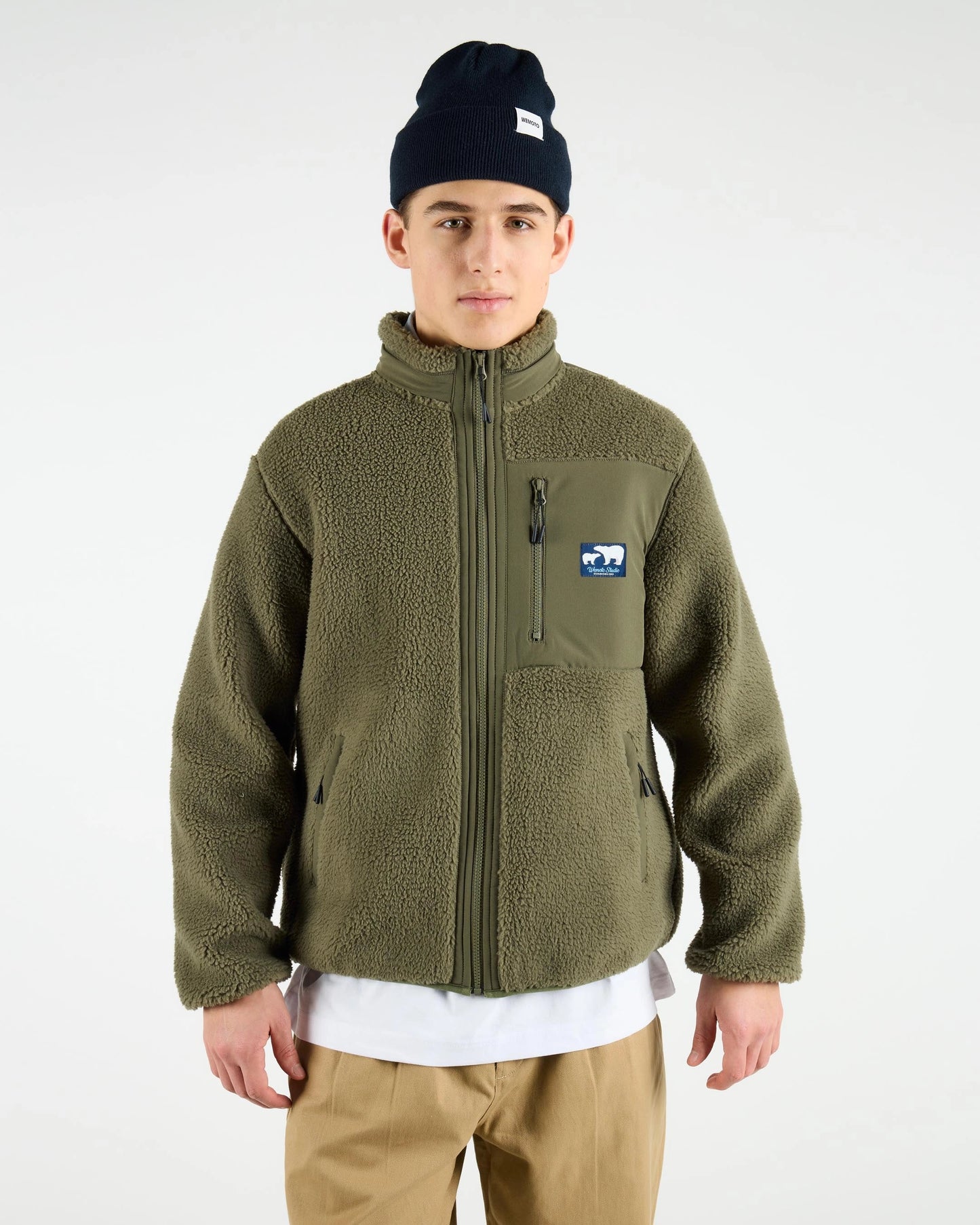 Chaquetas de la marca Wemoto Unisex modelo Sherpa Jacket en color Olive (Verde)