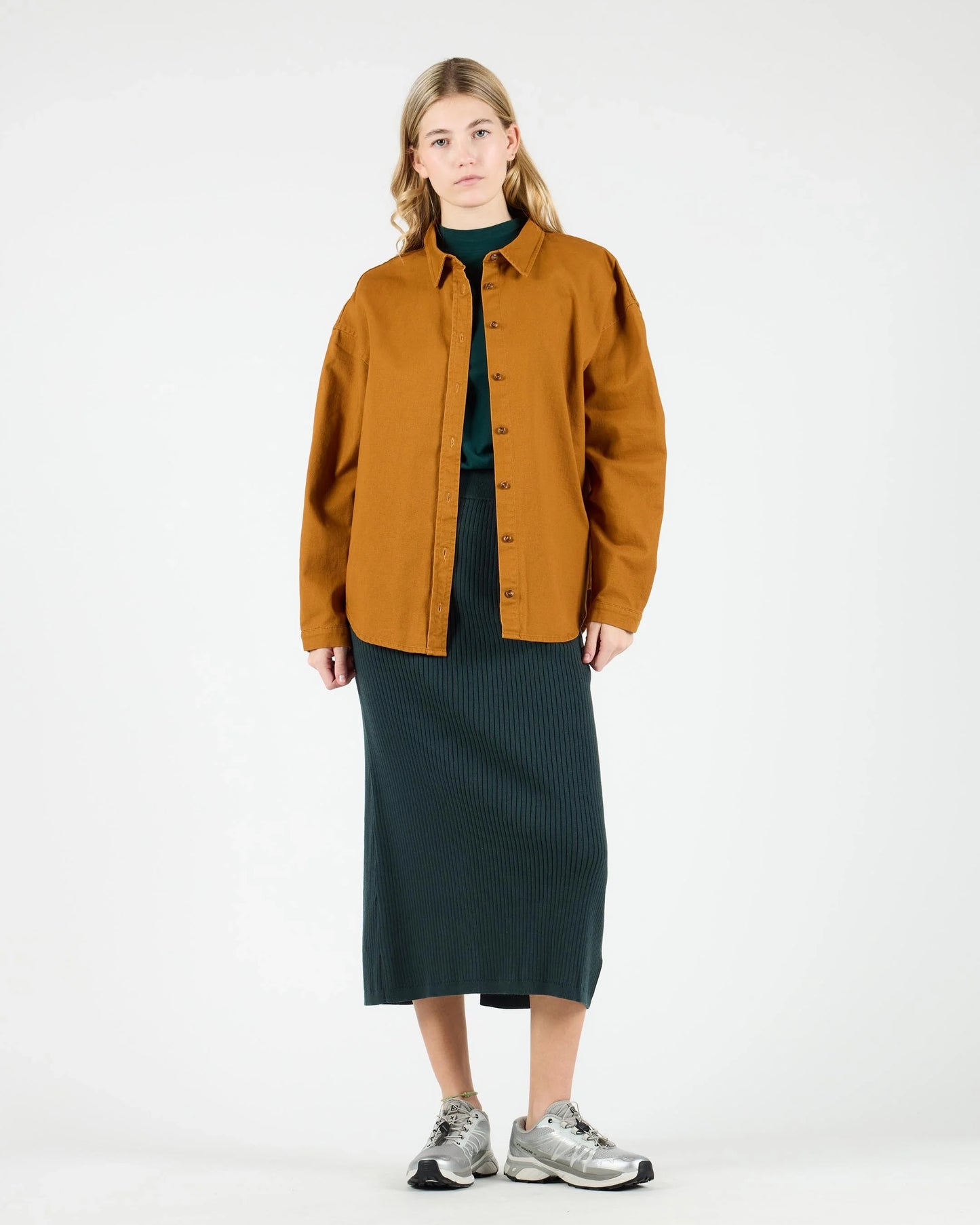 Faldas de la marca Wemoto para Mujer modelo Ruby Twill en color Pumpkin (Naranja)