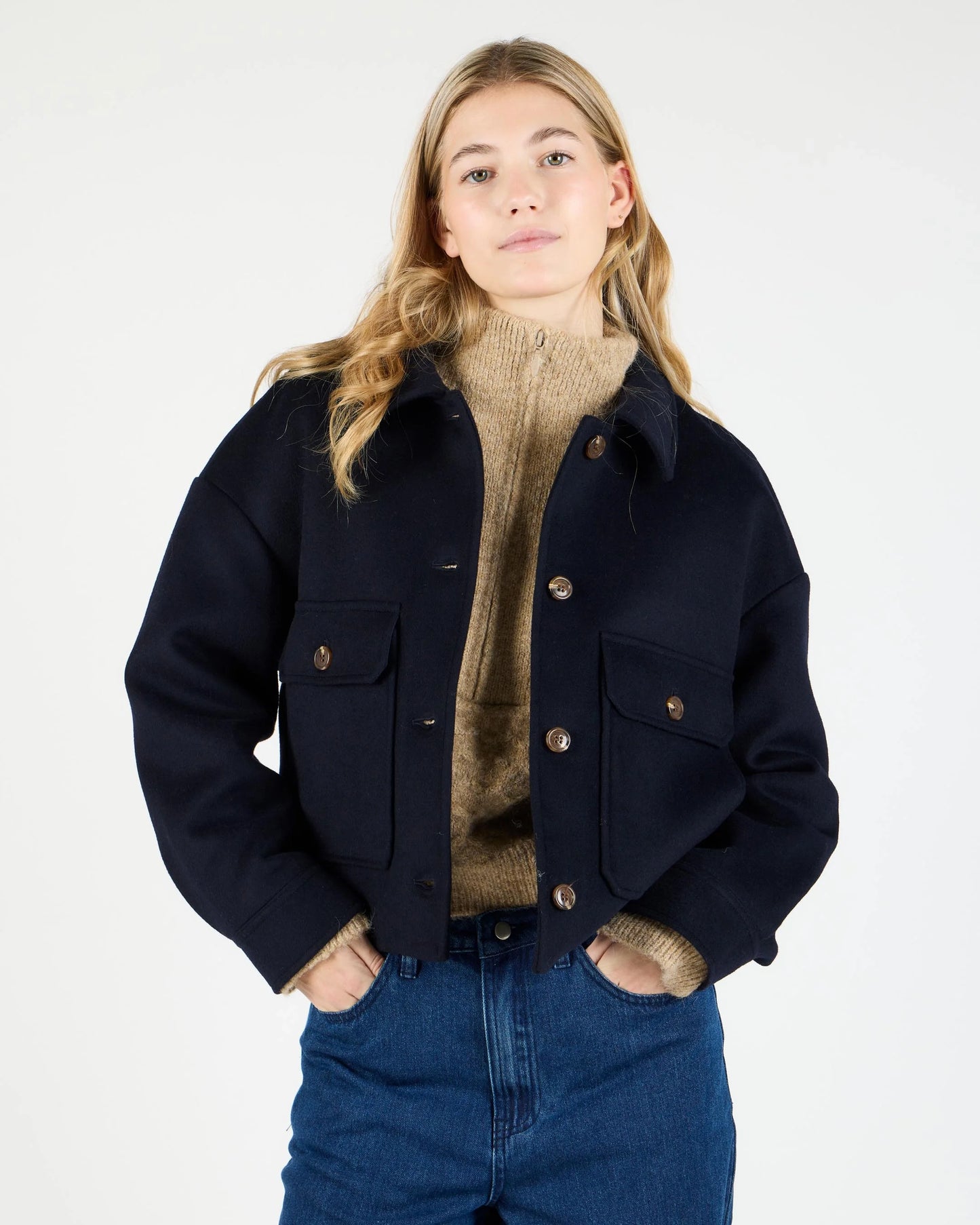 Chaquetas de la marca Wemoto Unisex modelo Demi en color Navy Blue (Azul)
