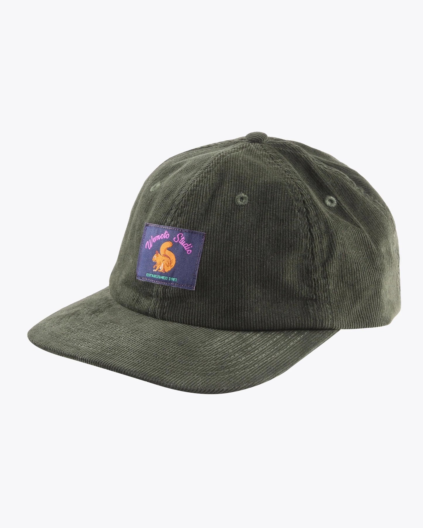 Gorras de la marca Wemoto Unisex modelo Parklife Cap en color Cotton Corduroy 6-Panel Cap (Verde)