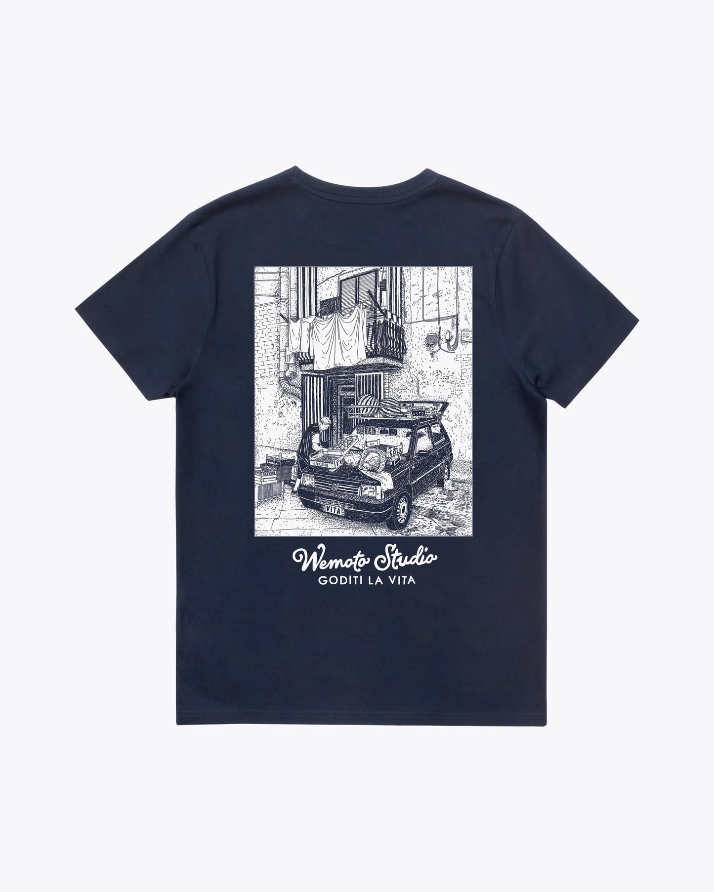 Camisetas de la marca Wemoto Unisex modelo Market Tee en color Navy Blue (Azul)