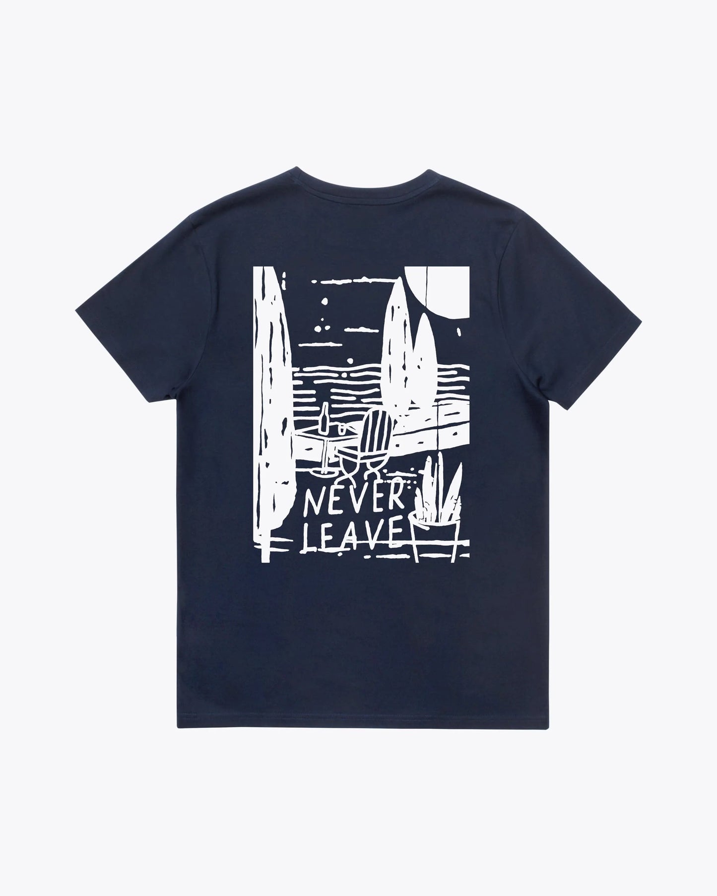 Camisetas de la marca Wemoto Unisex modelo Never Tee en color Navy Blue (Azul)