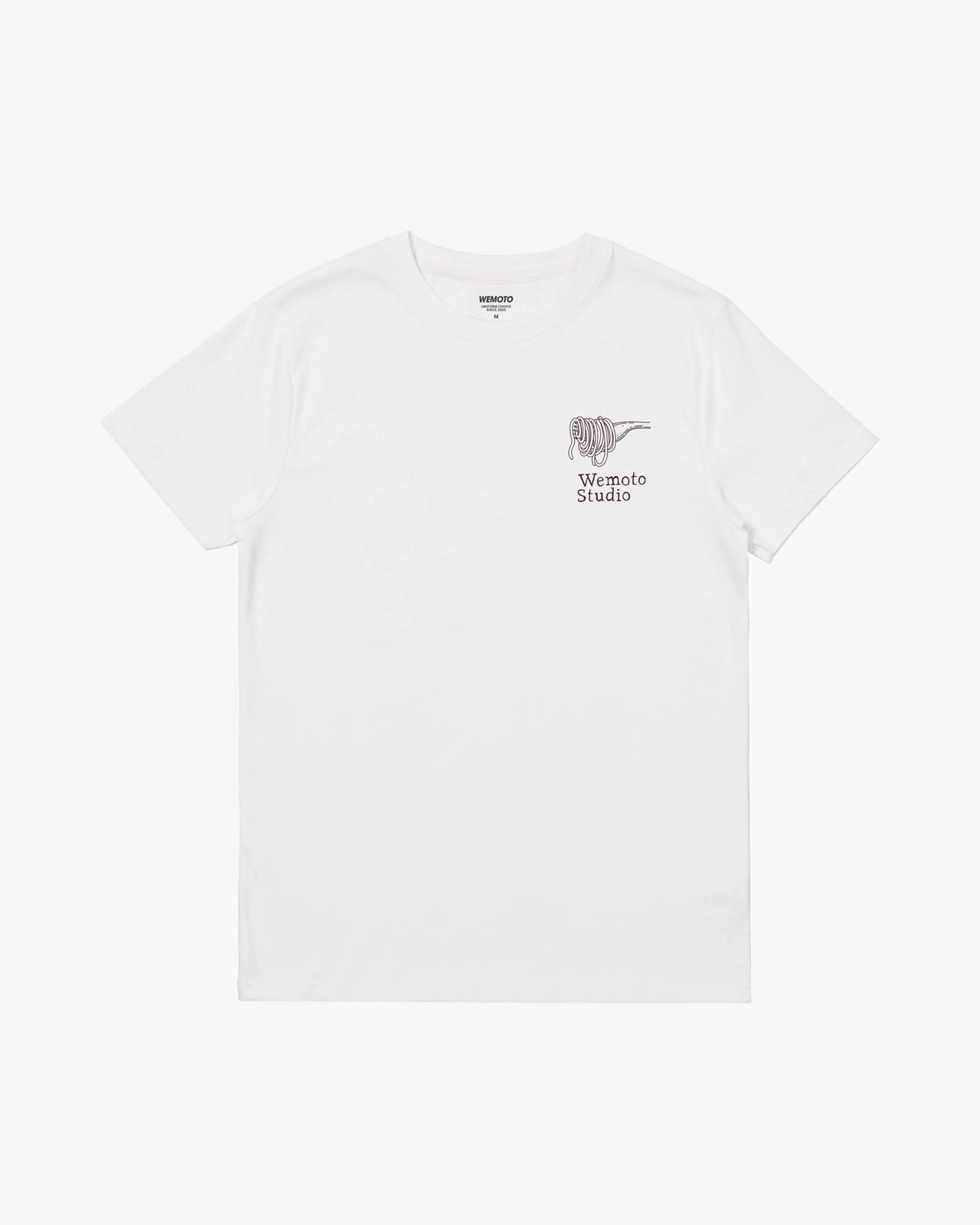 Camisetas de la marca Wemoto Unisex modelo Pasta Club Tee en color White (Blanco)