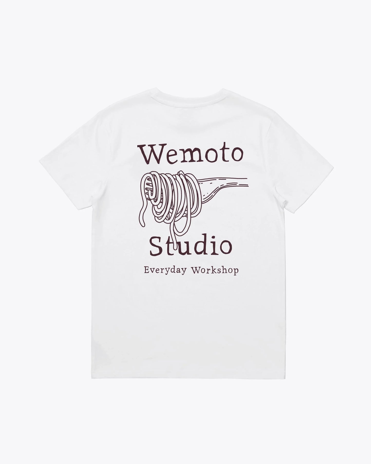 Camisetas de la marca Wemoto Unisex modelo Pasta Club Tee en color White (Blanco)