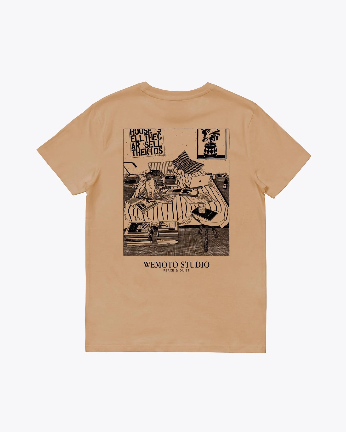 Camisetas de la marca Wemoto Unisex modelo Bed Tee en color Latte (Marrón)