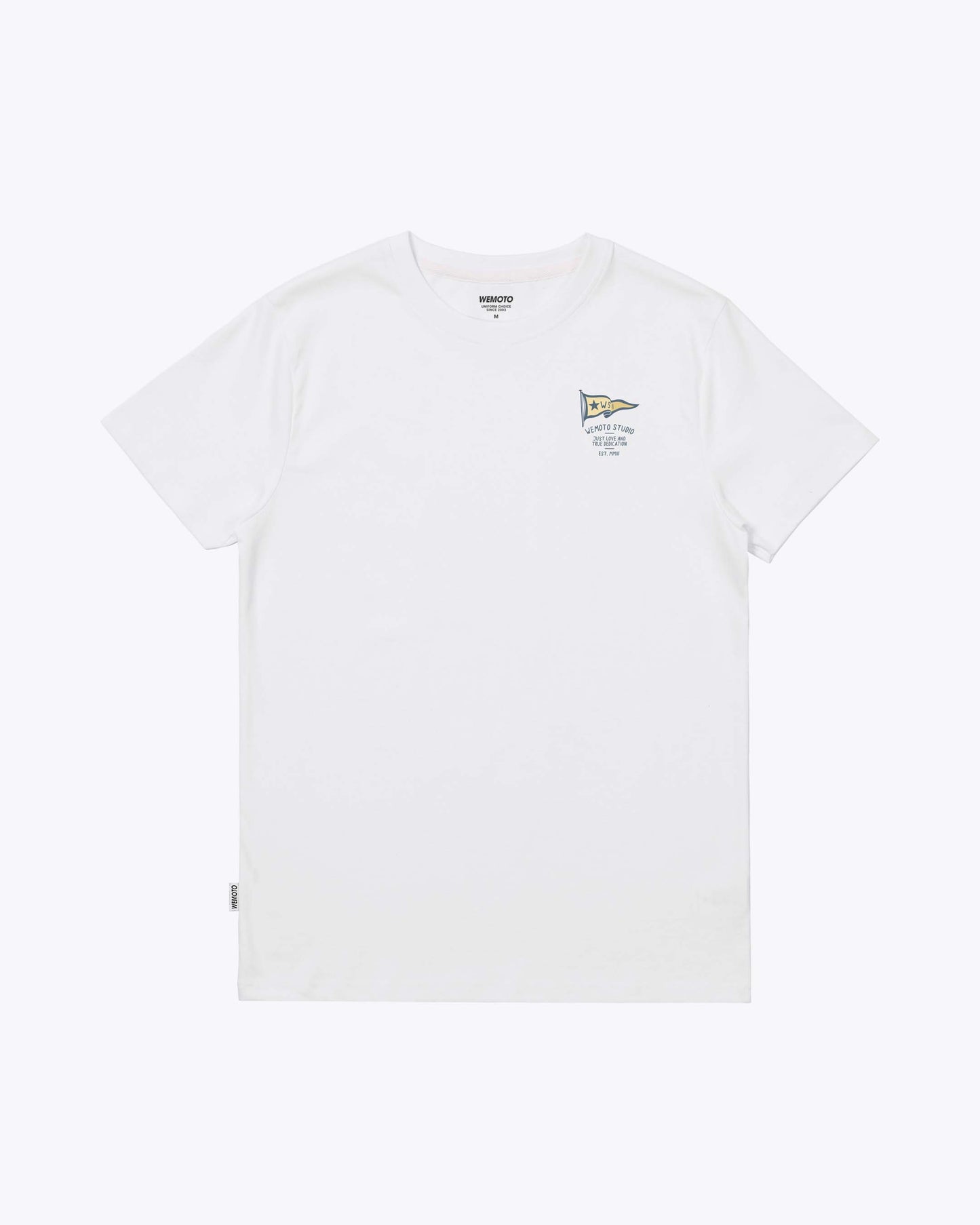 WEMOTO | HERREN-ARTWORK-T-SHIRT | HARBOUR WEISSES T-SHIRT | WEISS