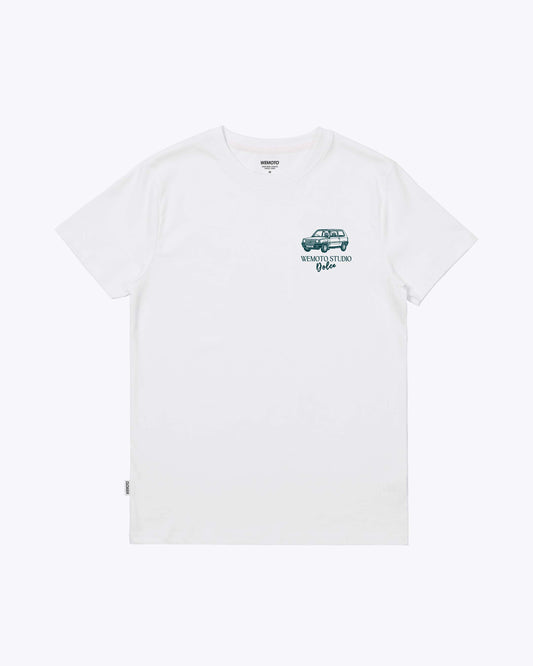 WEMOTO | メンズ アートワーク Tシャツ | マーケット Tシャツ ホワイト | ホワイト