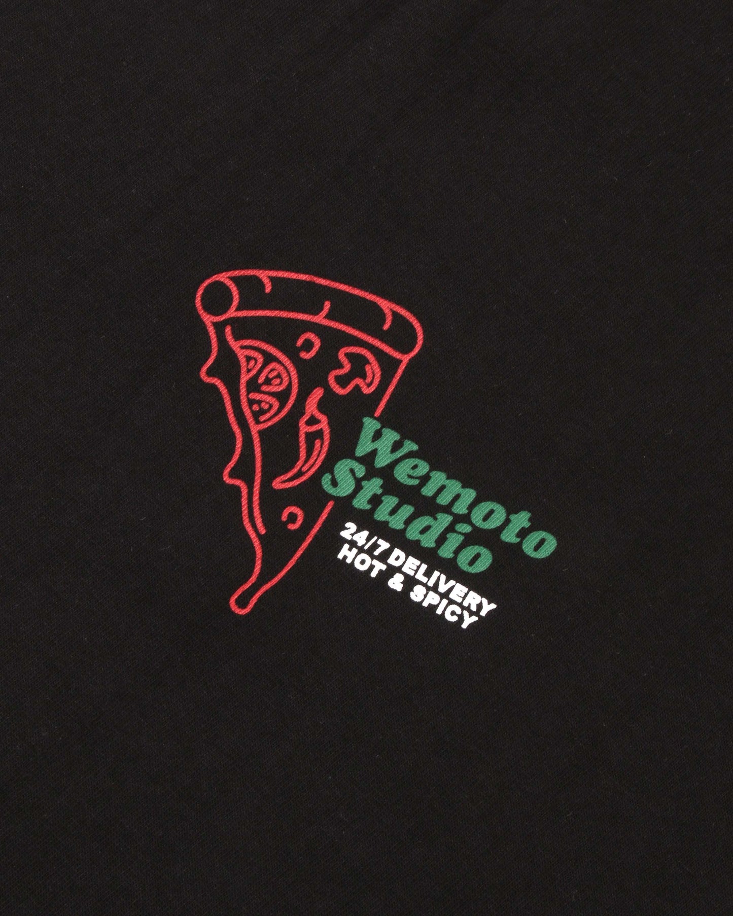 WEMOTO | HERREN T-SHIRT | 247 HOT | SCHWARZ