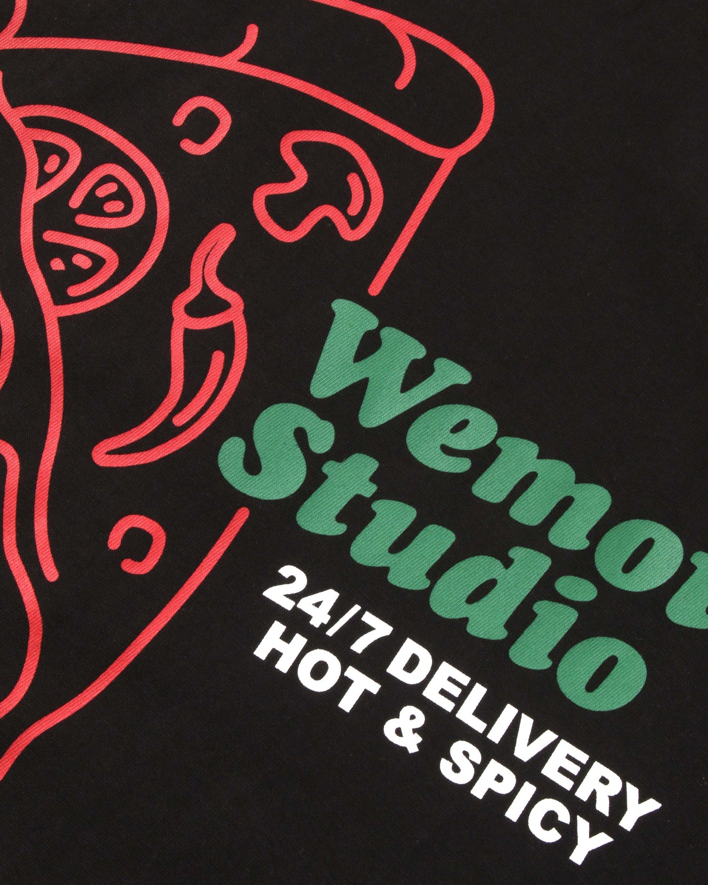 WEMOTO | HERREN T-SHIRT | 247 HOT | SCHWARZ
