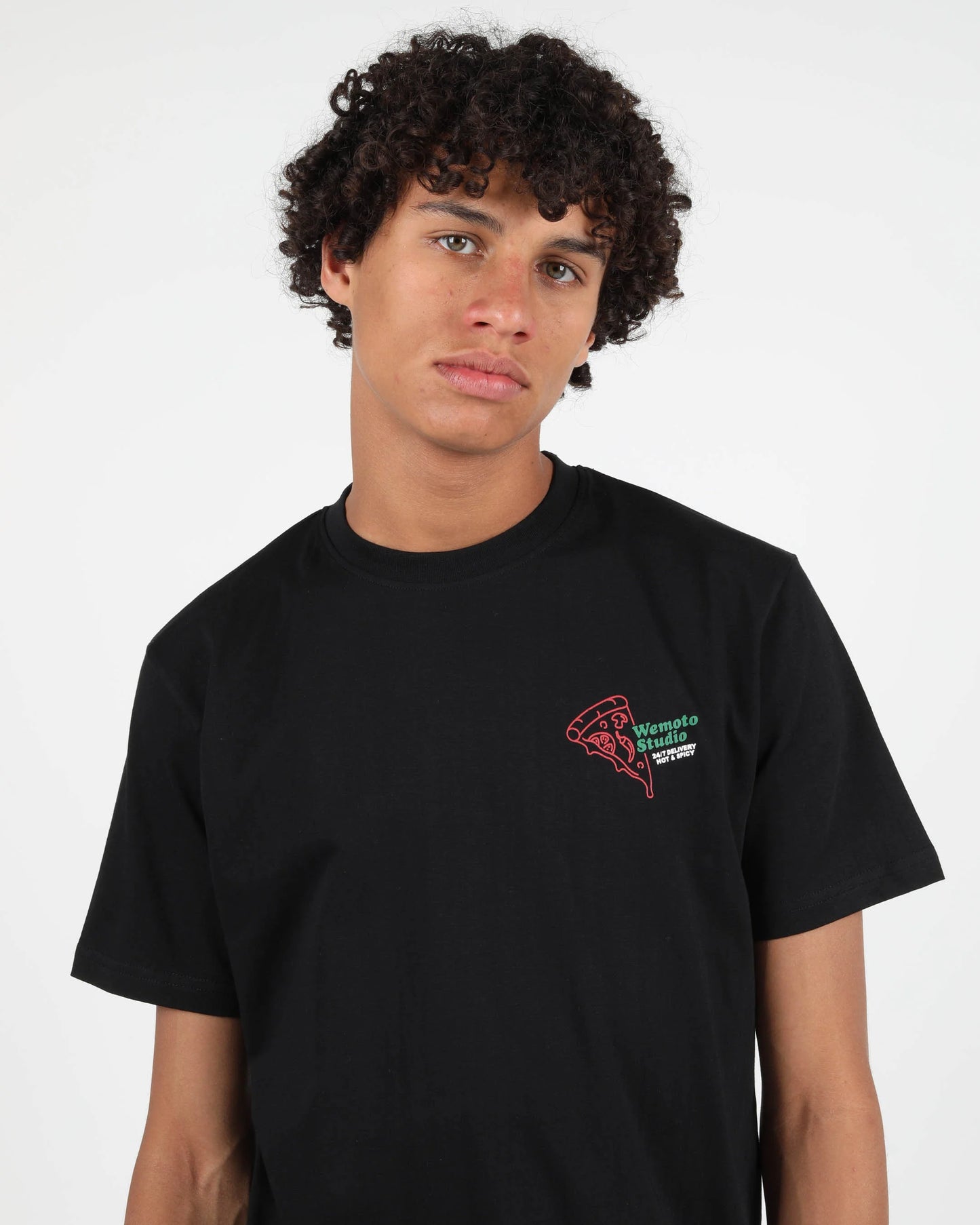 WEMOTO | HERREN T-SHIRT | 247 HOT | SCHWARZ