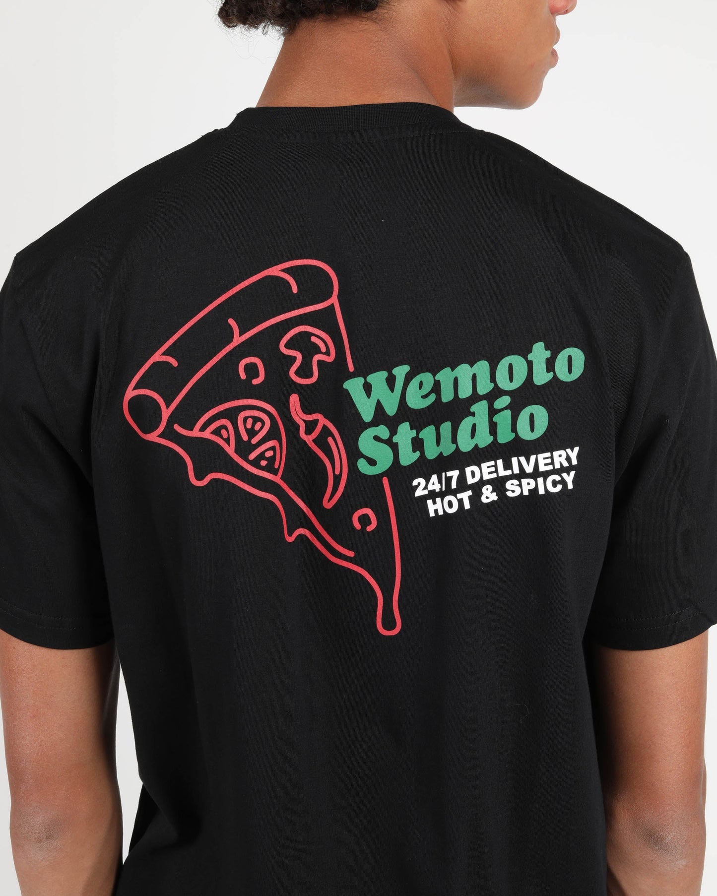 WEMOTO | HERREN T-SHIRT | 247 HOT | SCHWARZ