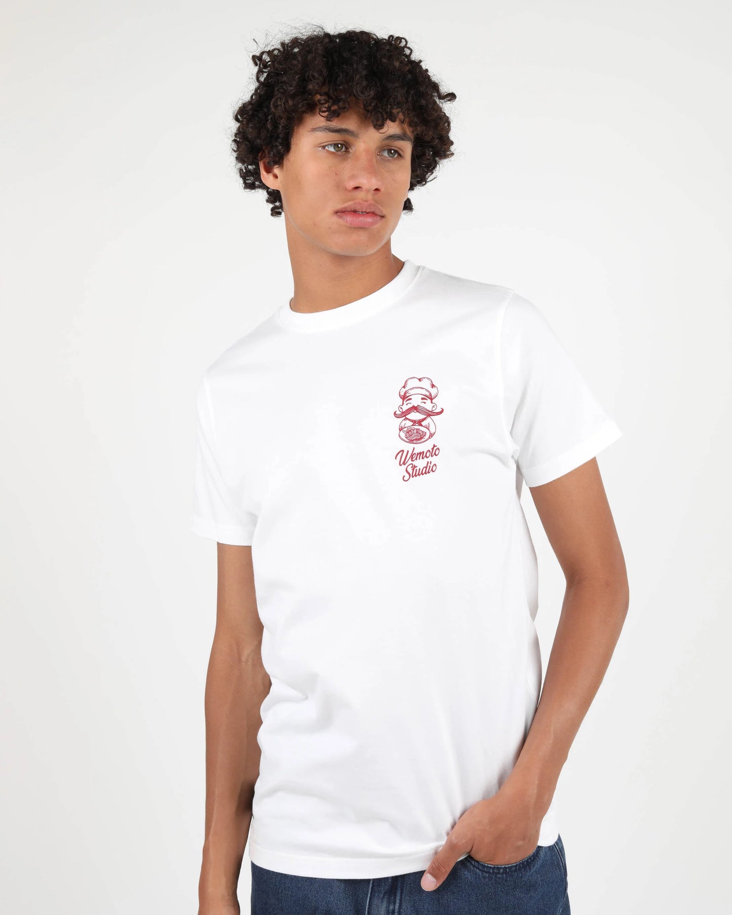 WEMOTO | T-SHIRT HOMME ARTWORK | T-SHIRT BLANC DÉLICIEUX | BLANC