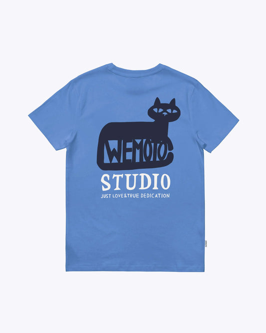 WEMOTO | Tシャツ | メンズ | キャットTシャツ ブライトブルー