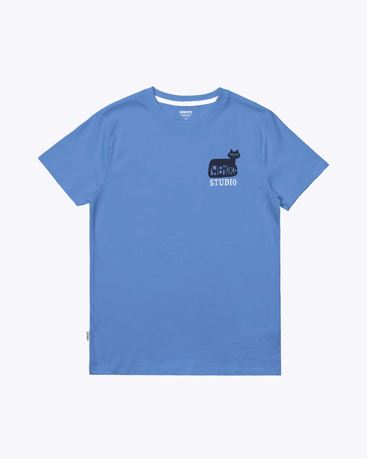 WEMOTO | Tシャツ | メンズ | キャットTシャツ ブライトブルー