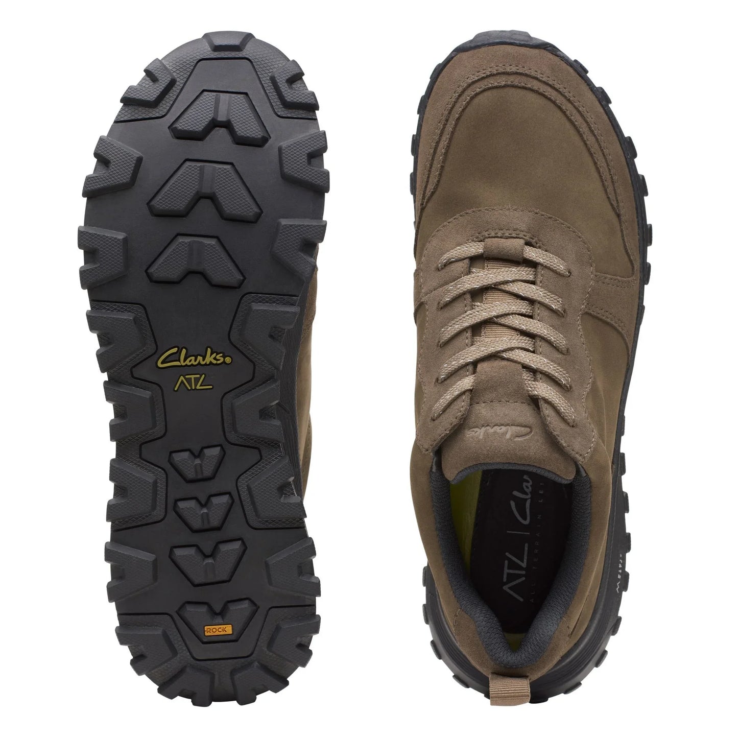 Sneakers De La Marca Clarks Para Mujer Modelo Atl Trek Free Waterproof Khaki Nubuck En Color Caqui
