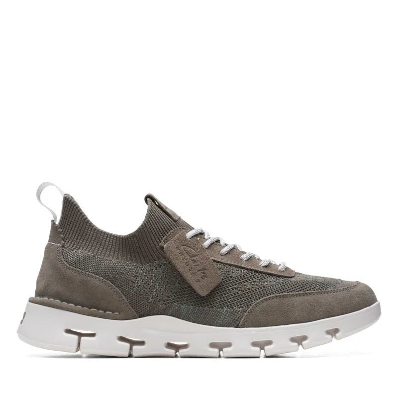 Chaussures derby Clarks pour homme, modèle Nature X Go Dark Grey Combi, gris